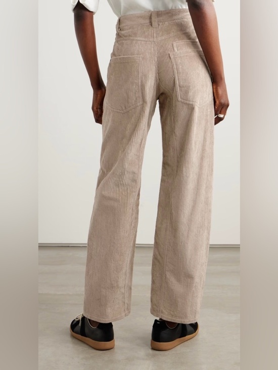 Brunello Cucinelli Pants - Brunello Cucinelli Striped Cotton blend corduroy wide leg pant size 4US
